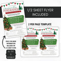 cut your own tree christmas fundraiser flyer
